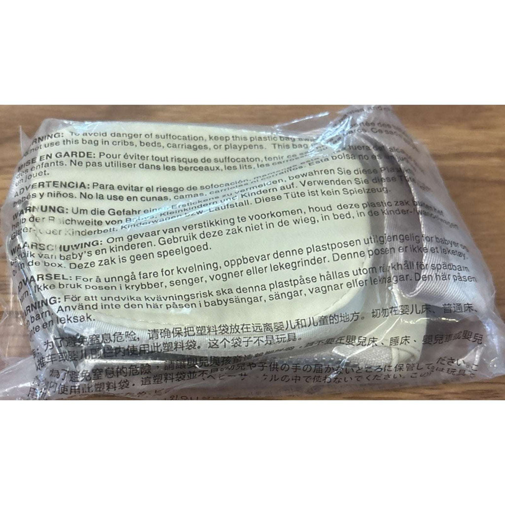 NWT Lululemon Dual Pouch Wristlet Wallet Keychain Wordmark Buttercream and Beige