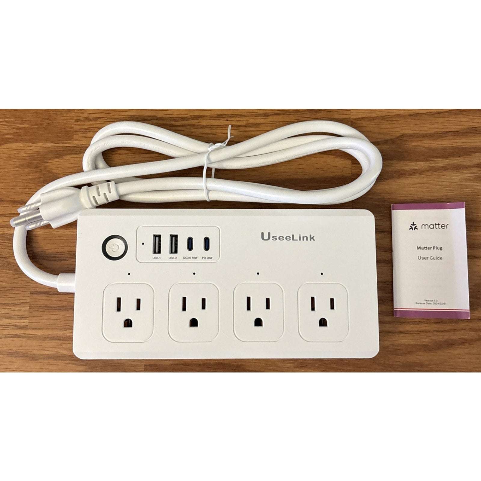 Matter Power Strip Surge Protector, USB C 20W, APP Control Alexa, Apple, SmartTh
