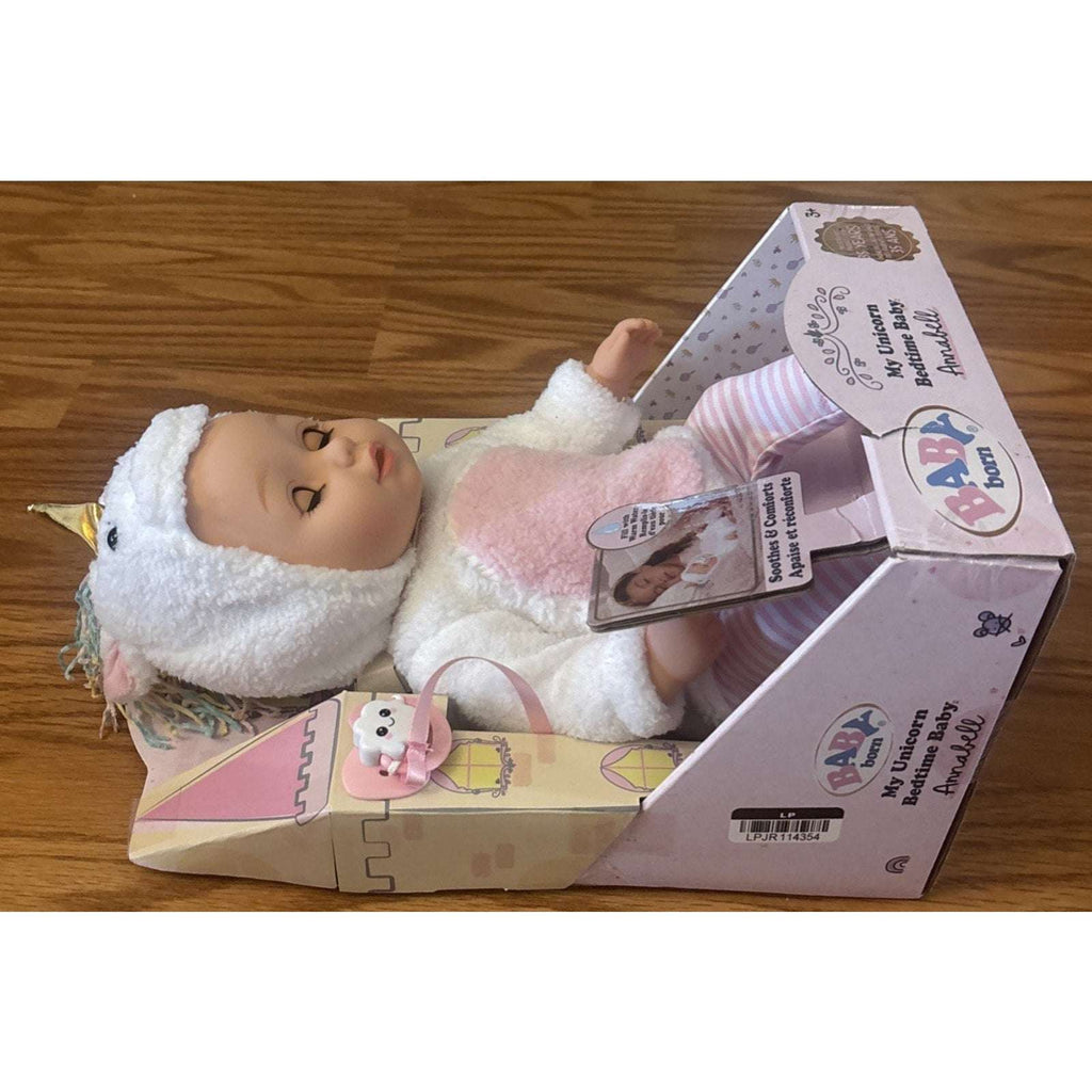 BABY born My Unicorn Bedtime Baby Annabell - Safe for Bath - Soothes & Comforts