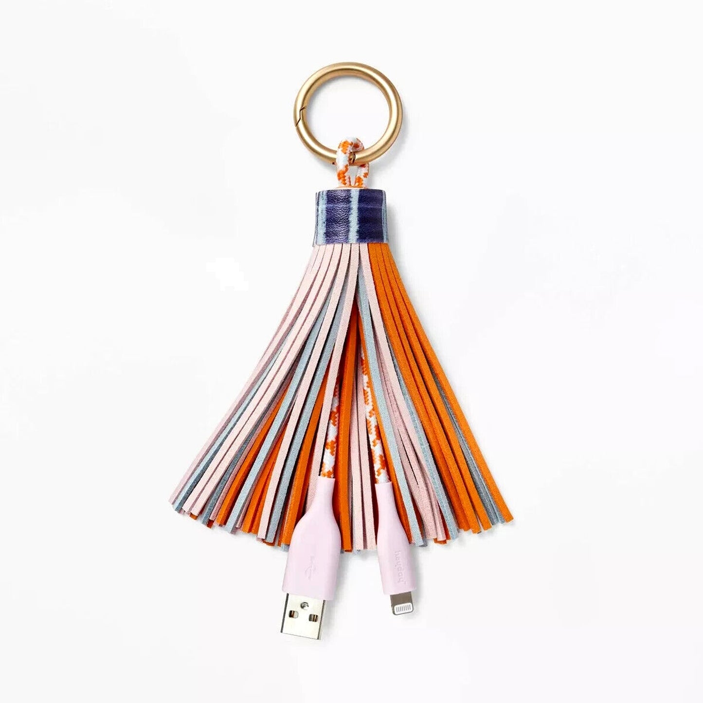 heyday iPhone 12" Lightning to USB Tassel Keychain Charging Cable MFi-Certified