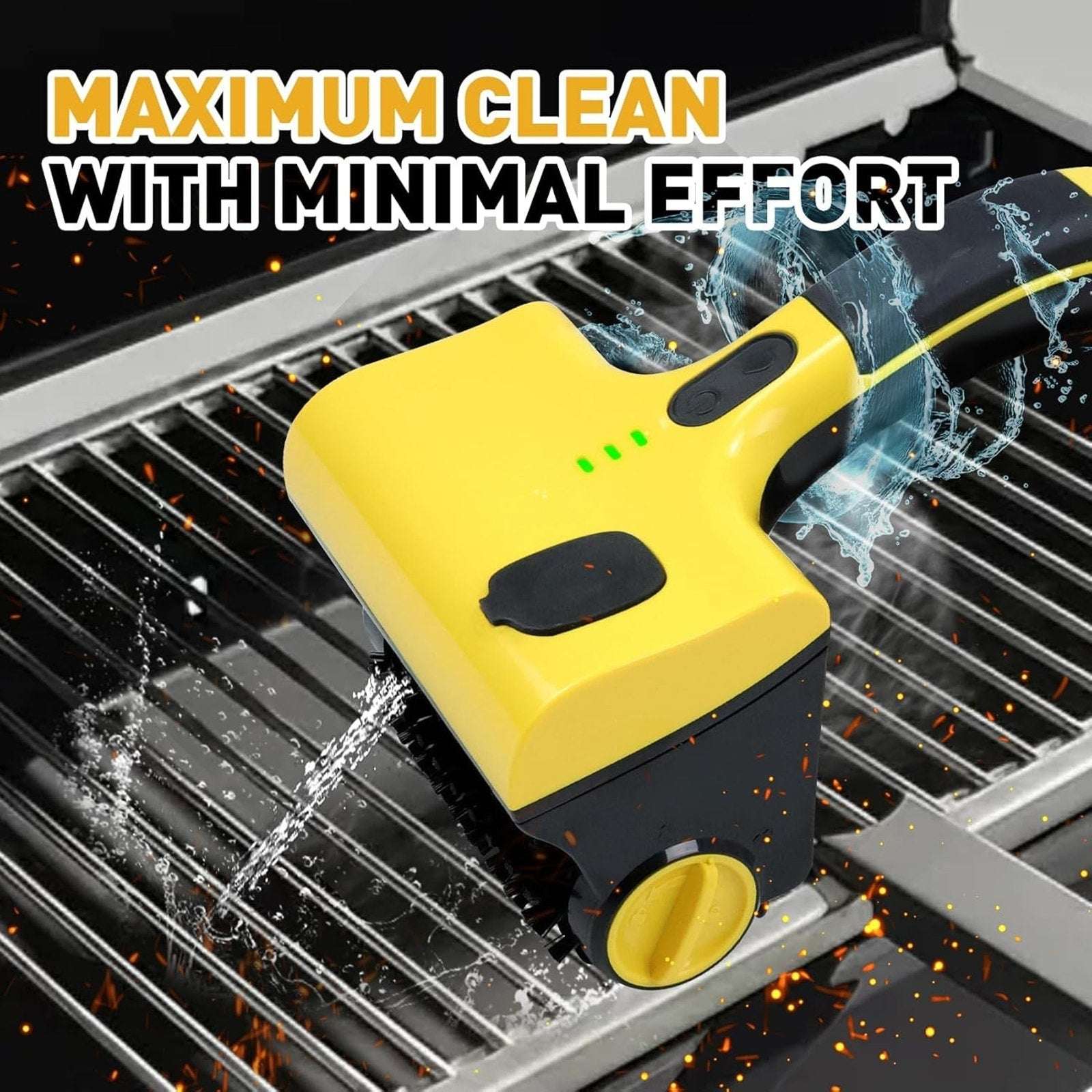 Rechargeable Electric Grill Brush Scrubber Cordless Sprayer 360° Rotary Cleaner