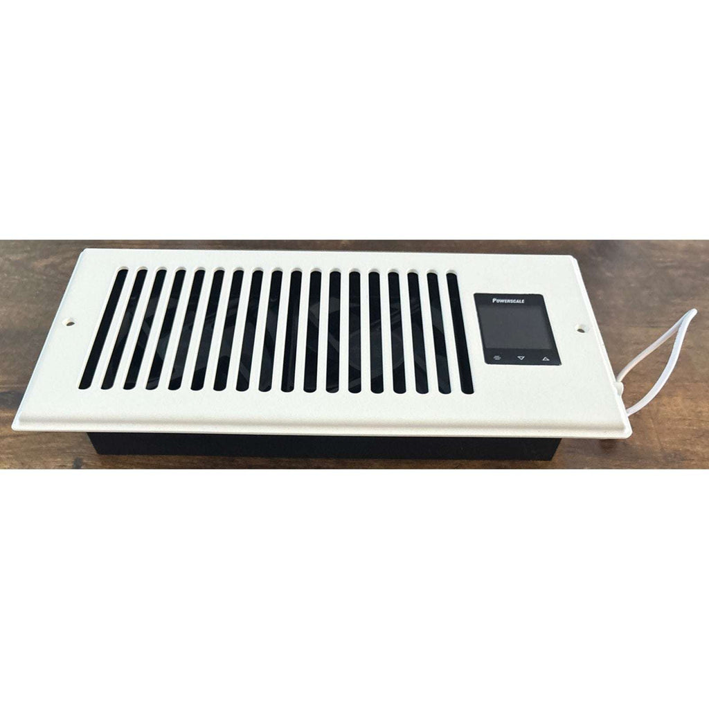 4"X10" Smart Vent Air Booster Register Fan 9-Speeds Thermostat & Humidity Sensor