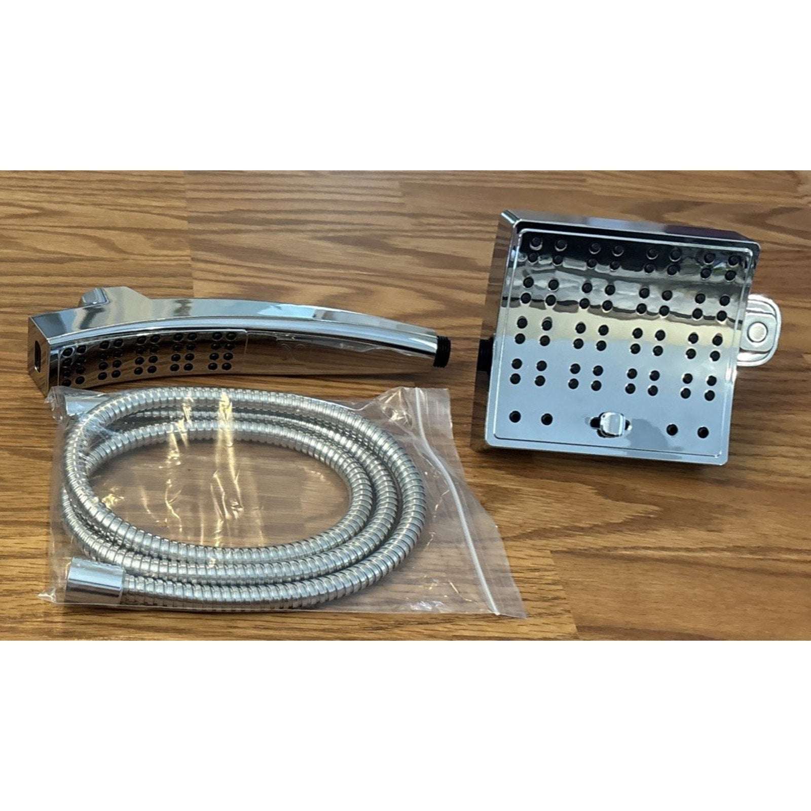 SEVENTY 3 Spray Setting Dual Combo Fixed and Handheld Showerhead in Chrome