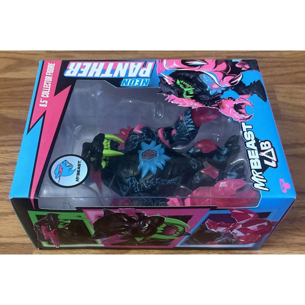 MrBeast Mr Beast Lab 6.5" Neon PANTHER COLLECTOR FIGURE NEW!