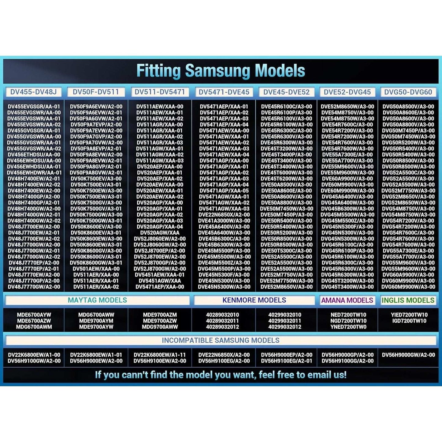 Samsung DV40J3000EW/A2 DV42H5000EW/A3 Dryer Drum Belt Pulley & Rollers Kit