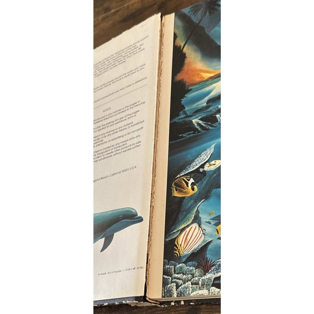 The Art of Wyland by Wyland Signed 1992 First Edition Hardcover w/ DJ Art Book