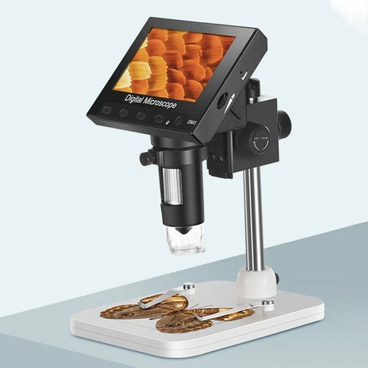 1000X Magnification DM3 USB Digital Microscope 4.3" HD 1080P LCD Screen & 8 LED