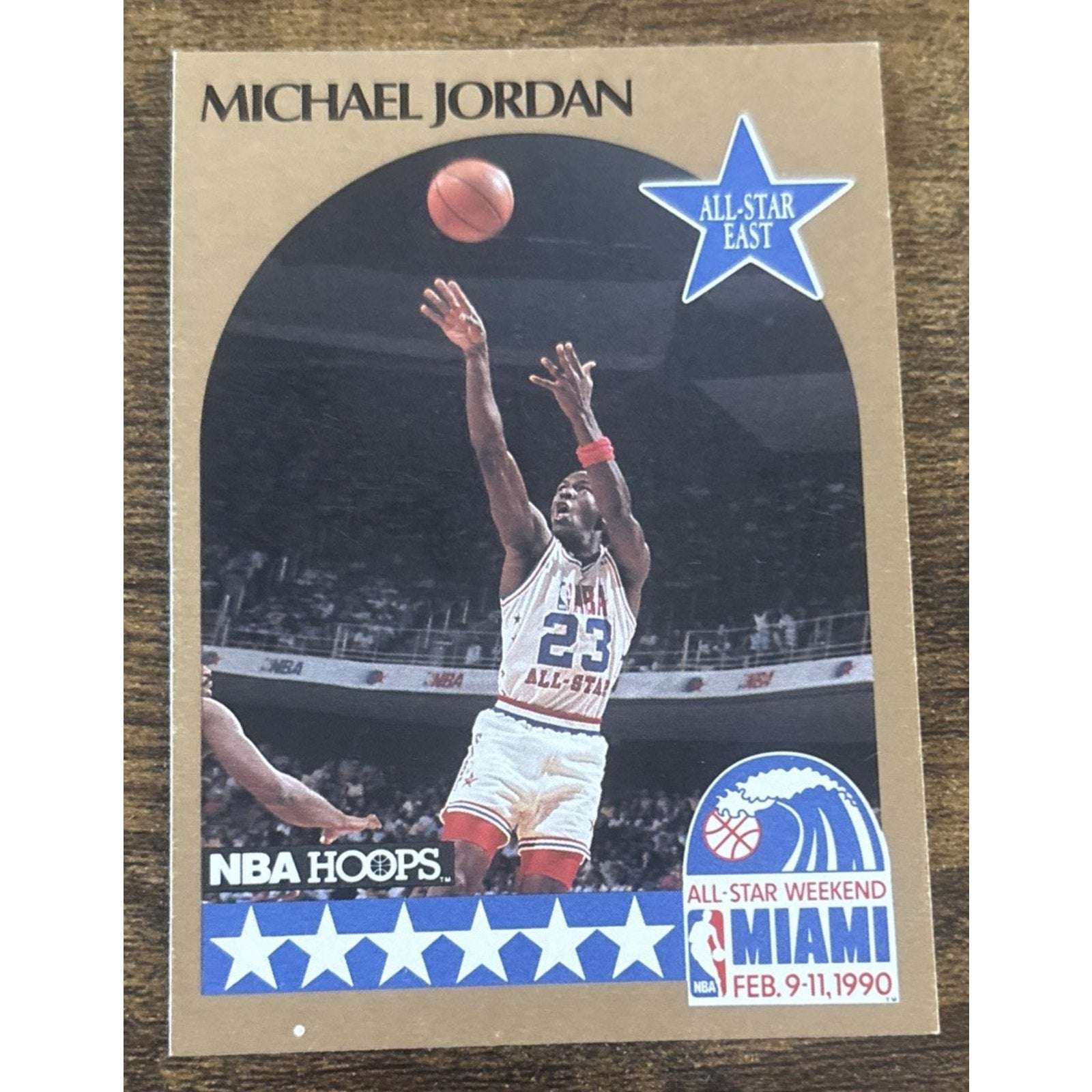 1990-91 NBA Hoops Michael Jordan #5 All-Star Basketball Chicago Bulls NBA Player