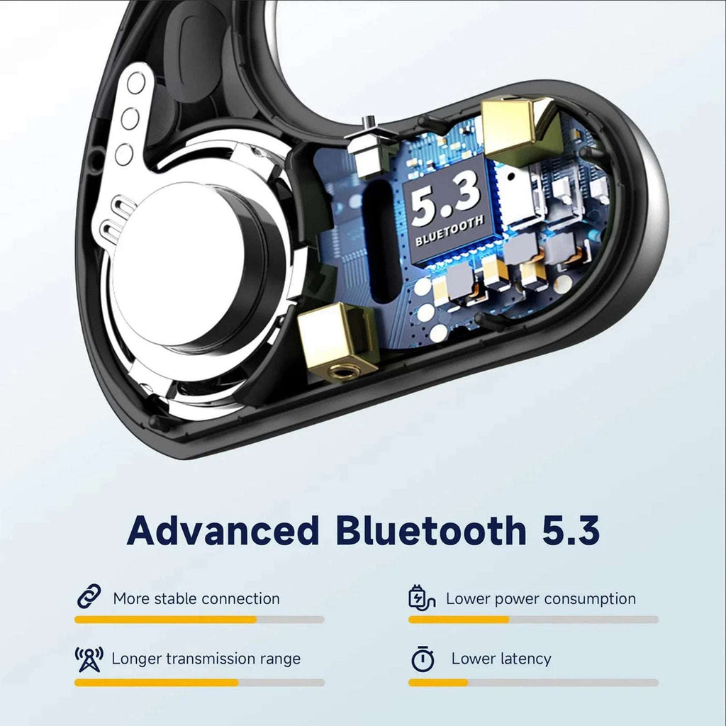 OpenRock S Open-Ear Air Conduction Earbuds Bluetooth 5.3 Wireless Over-Ear Cream