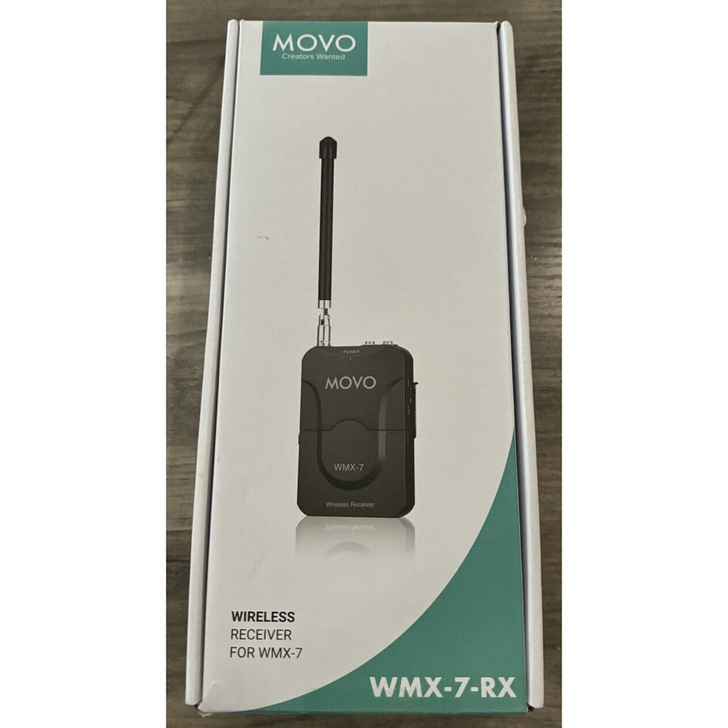 Movo 12-Channel VHF Wireless Receiver for WMX-7 Microphone System WMX-7-RX