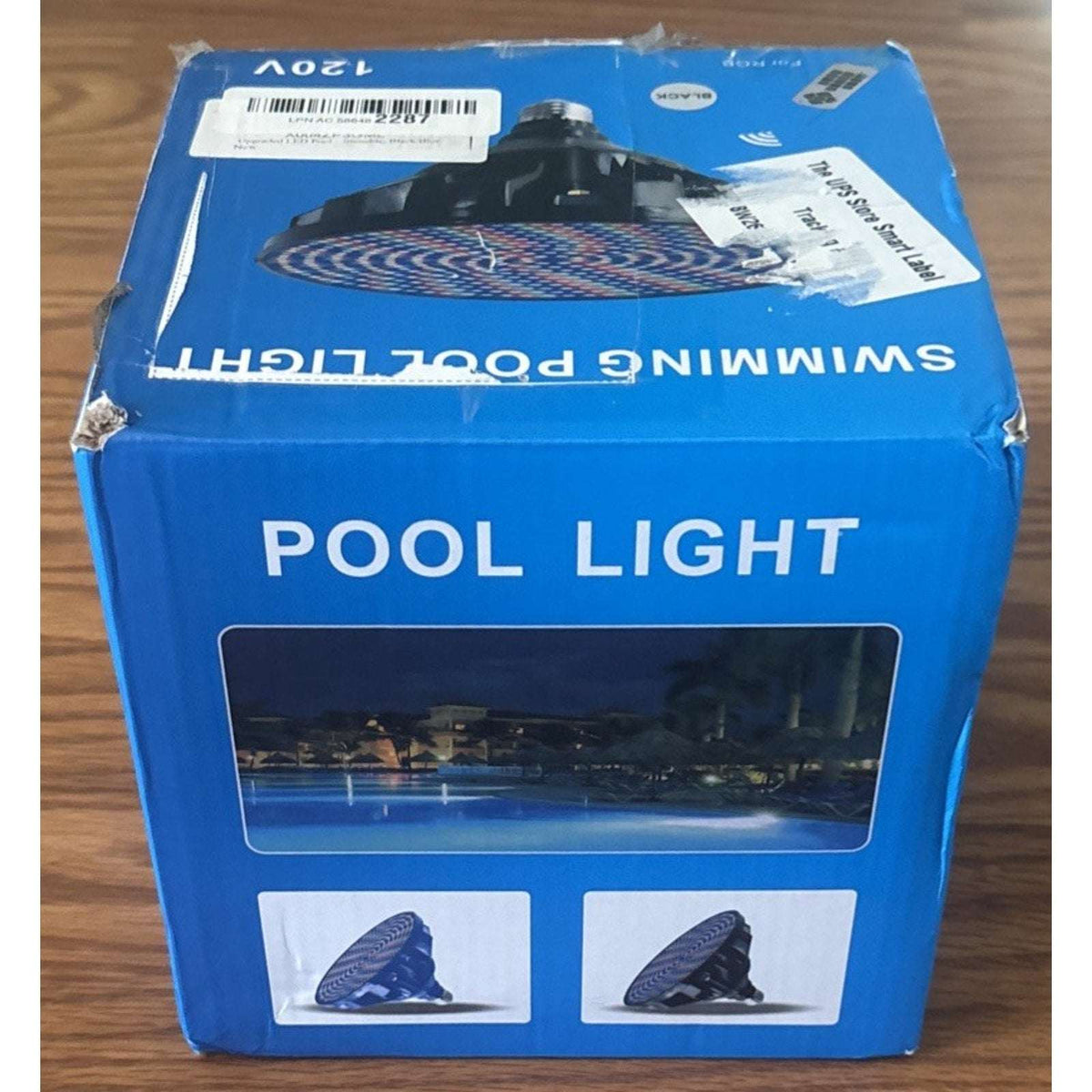 70W/80W RGBW LED Pool Light Bulb Color Changing 120V E26 Inground Above w/Remote