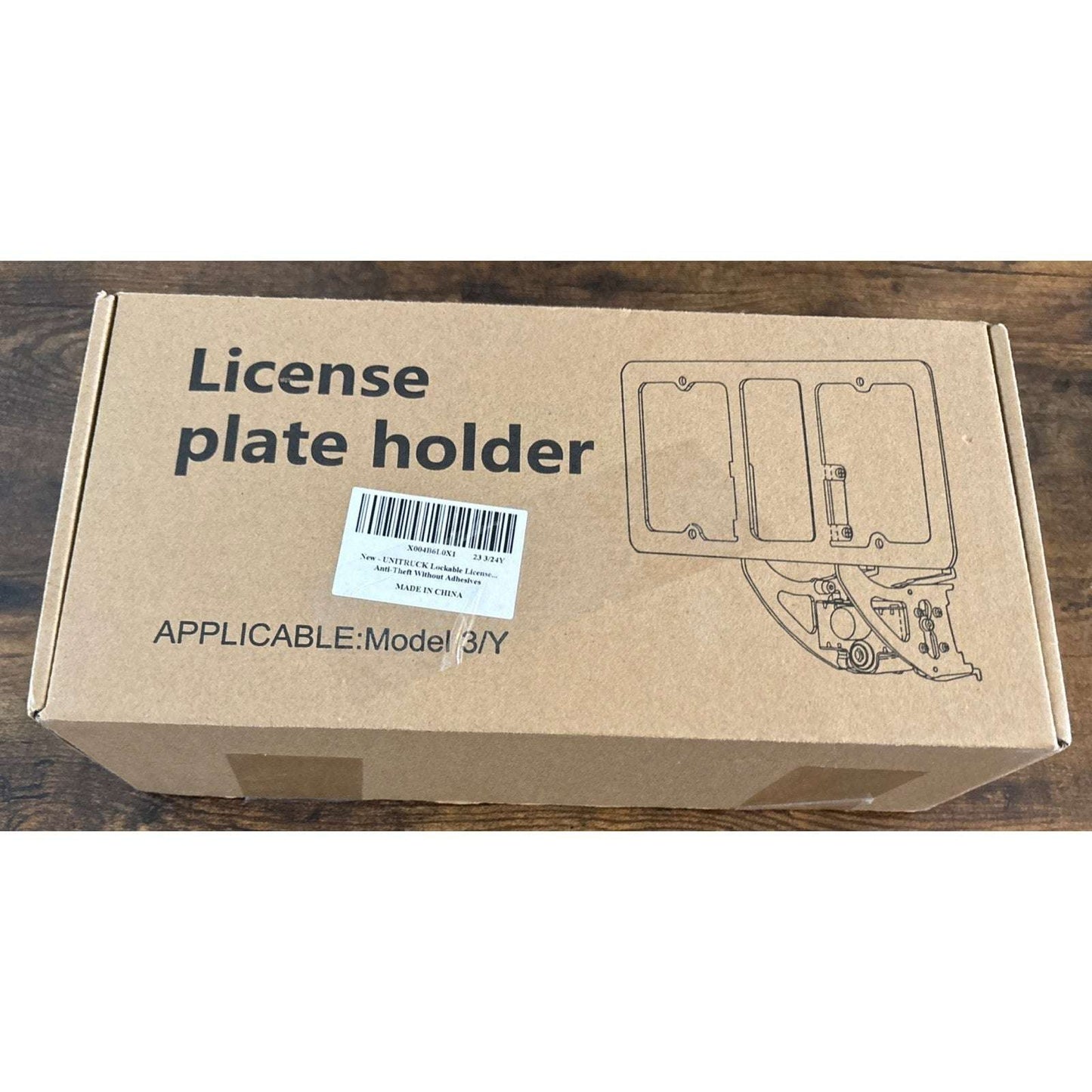 Original Lockable Front License Plate Holder for 2020-2024 Tesla Model 3 / Y