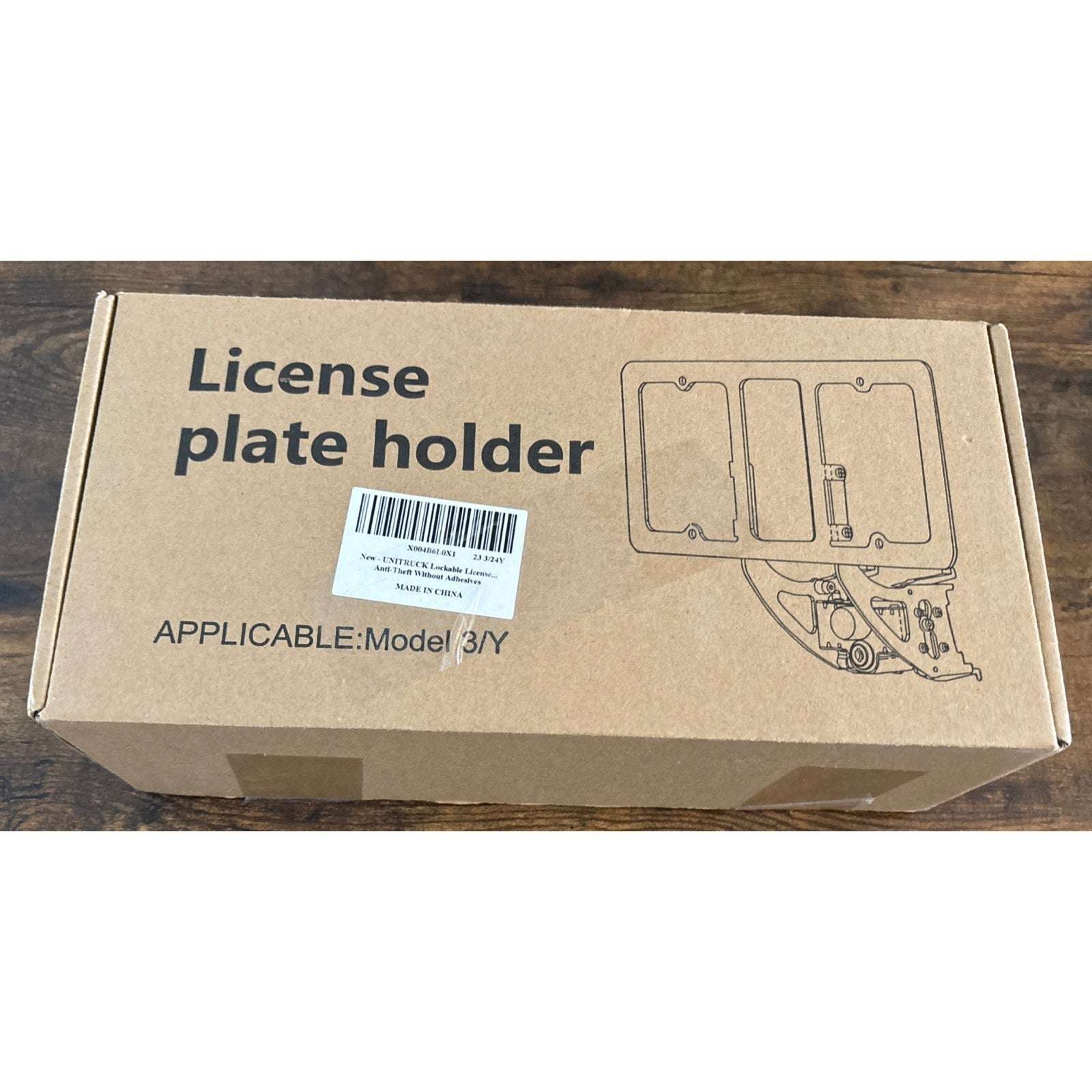 Original Lockable Front License Plate Holder for 2020-2024 Tesla Model 3 / Y