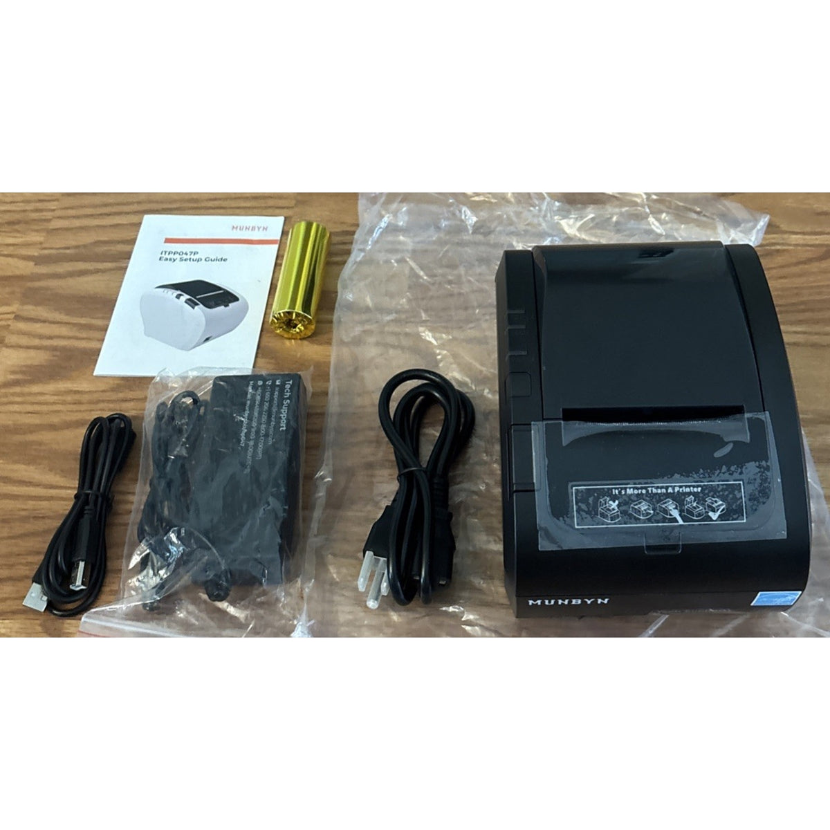MUNBYN MFi iOS Bluetooth Thermal Receipt Printer ITPP047P-USEB-MUS iPhone iPad
