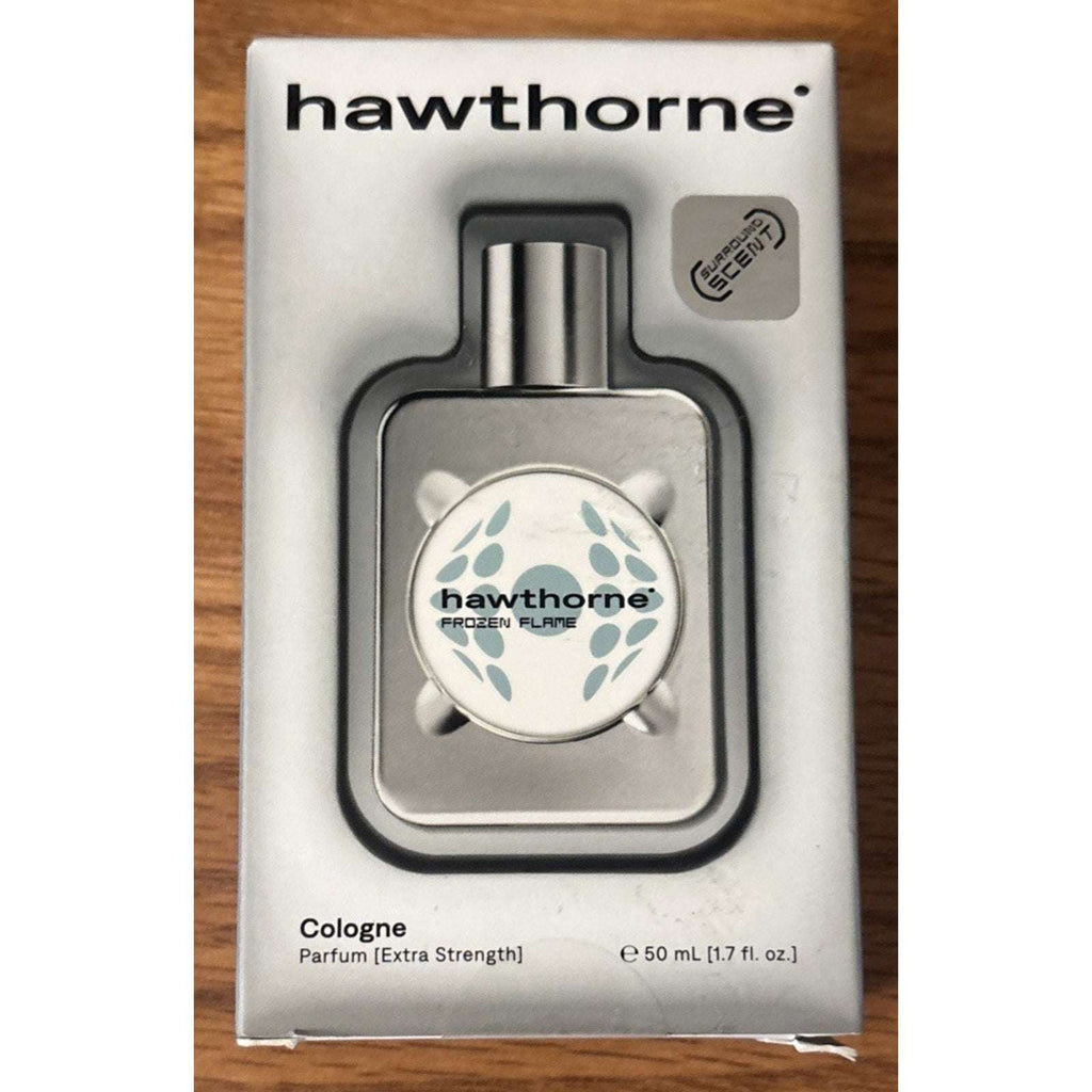 Hawthorne FROZEN FLAME 1.7 oz Cologne Parfum Black Vanilla Chrome White Cedar