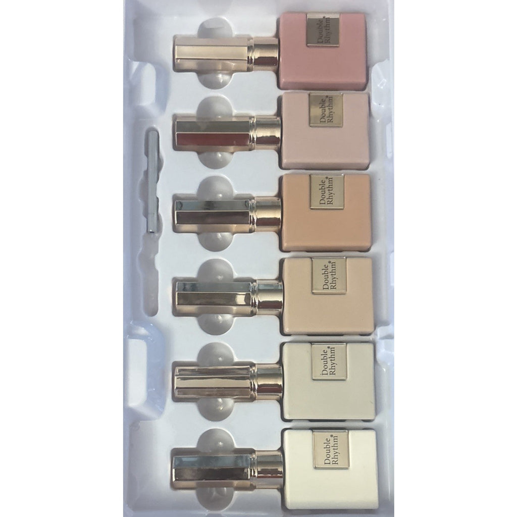 Double Rhythm 6 Pcs 15 ML Gel Polish Set(Pack of 6) Nude Beige Pink Neutral Rose