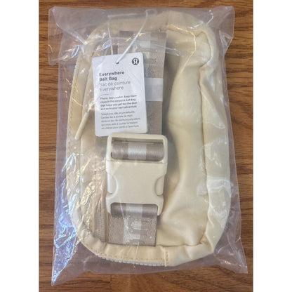 NEW Lululemon Everywhere Wordmark Crossbody Belt Bag 1L Buttercream Waist Pack