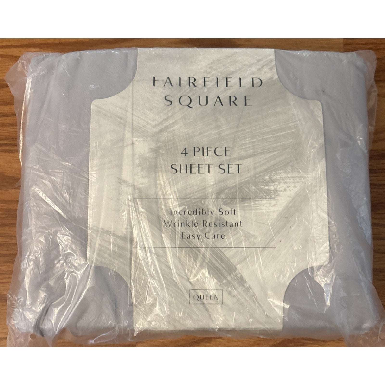 FAIRFIELD SQUARE ULTRA SOFT Wrinkle Resistant 4PC Sheet Set Pewter Gray QUEEN