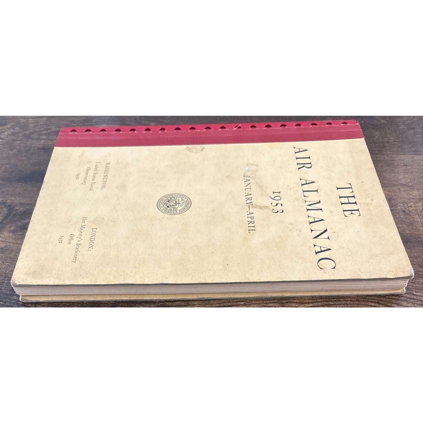 1953 The Air Almanac Jan-April Navigational Star Chart American Nautical Almanac