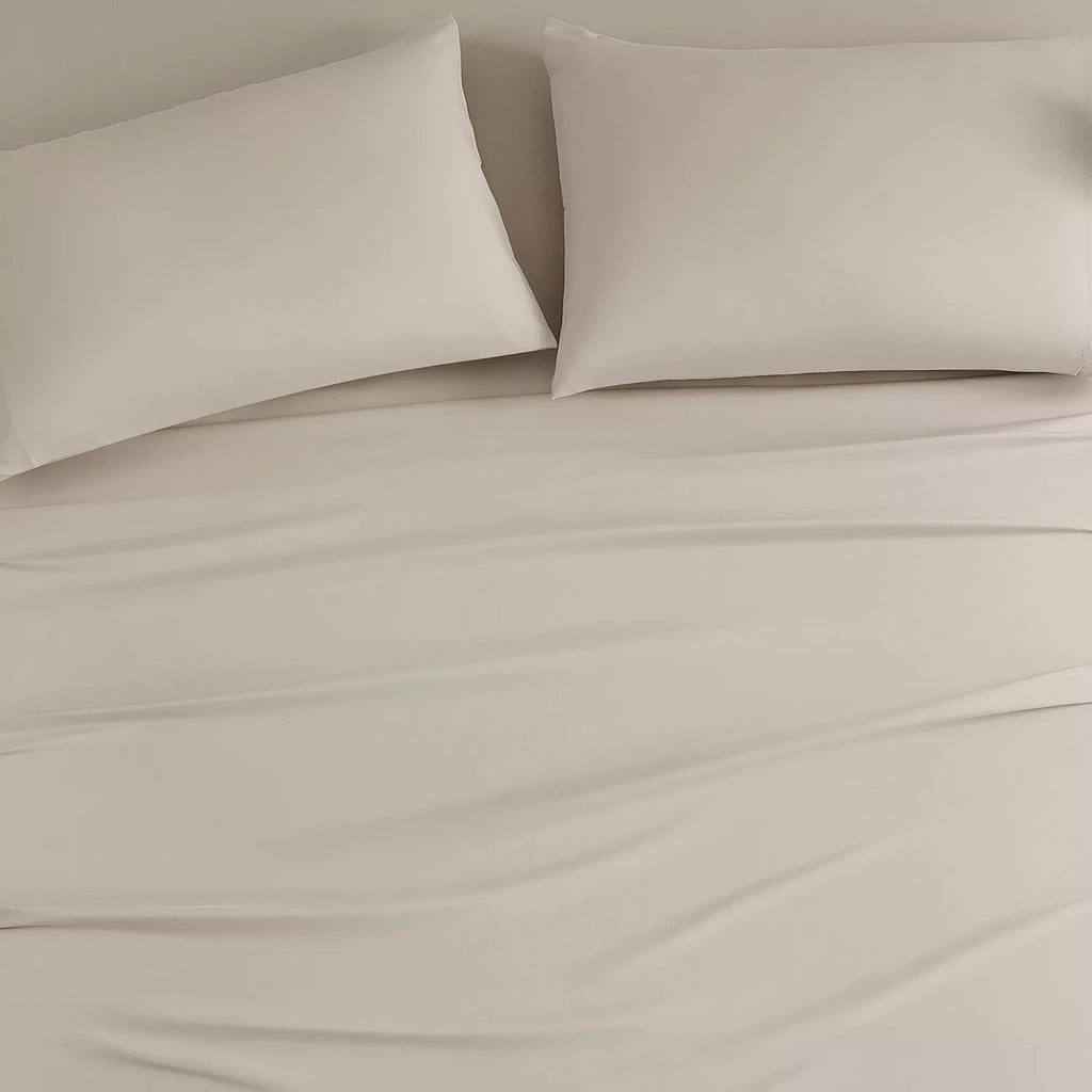 BEARPAW Serene All Season Comfort Queen Size Deep Pocket Sheet Set in Stucco