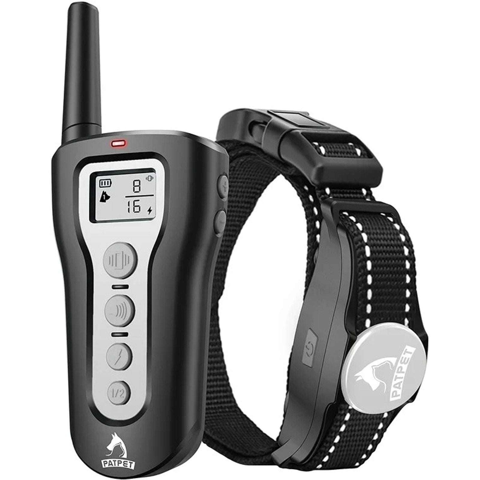 PATPET P320 Remote Dog Training Shock Collar 1000' Range Rechargeable Waterproof