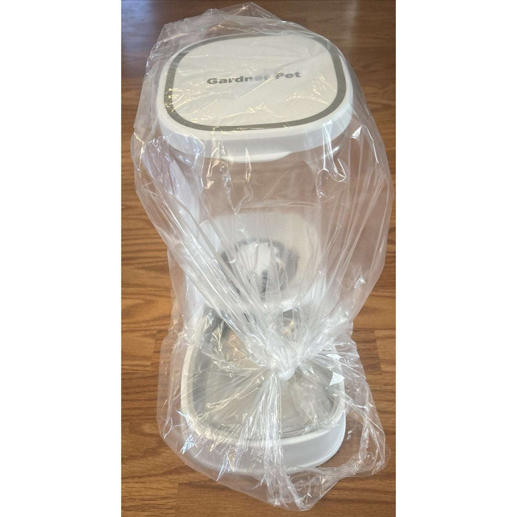 Gardner Pet Dog Automatic Gravity Water & Food Dispenser Set w/ Stainless Bowls