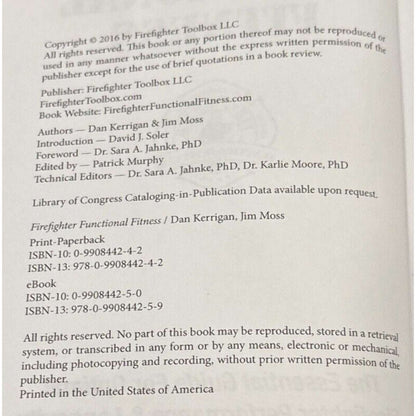 Firefighter Functional Fitness: - Paperback, by Kerrigan Dan; Moss - Good