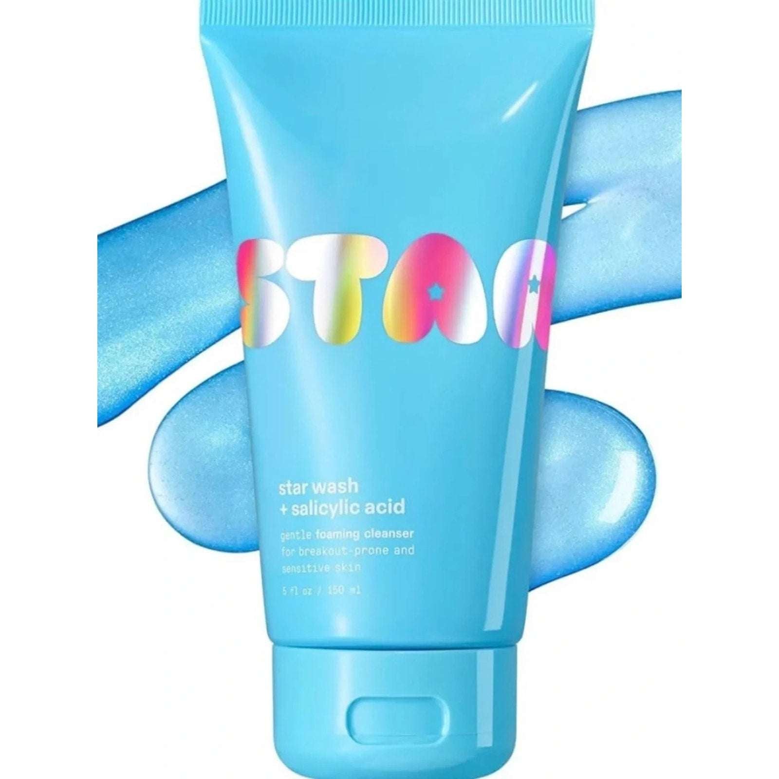 Starface Star Wash + Salicylic Acid Foaming Facial Cleanser for Breakout-Prone