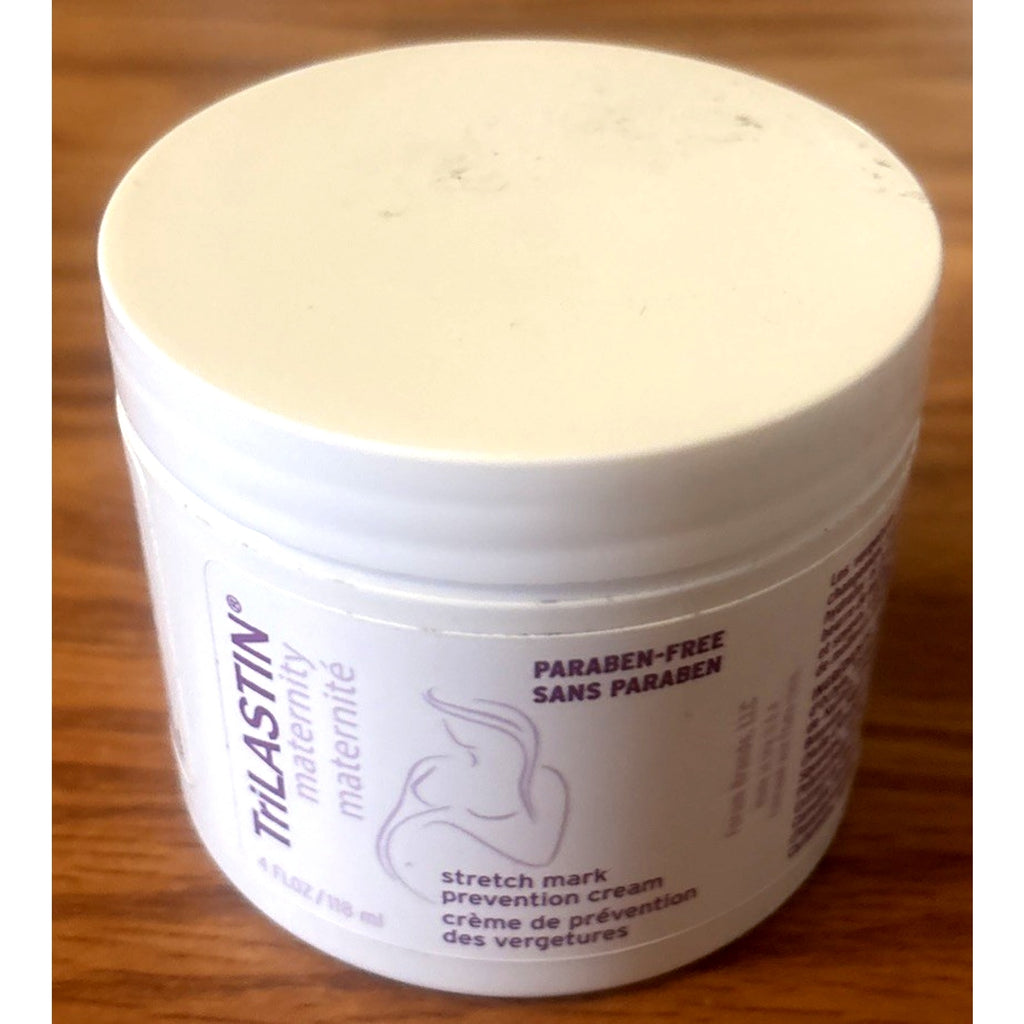 TriLASTIN Maternity Stretch Mark Prevention Cream Paraben-Free Hypoallergic 4oz