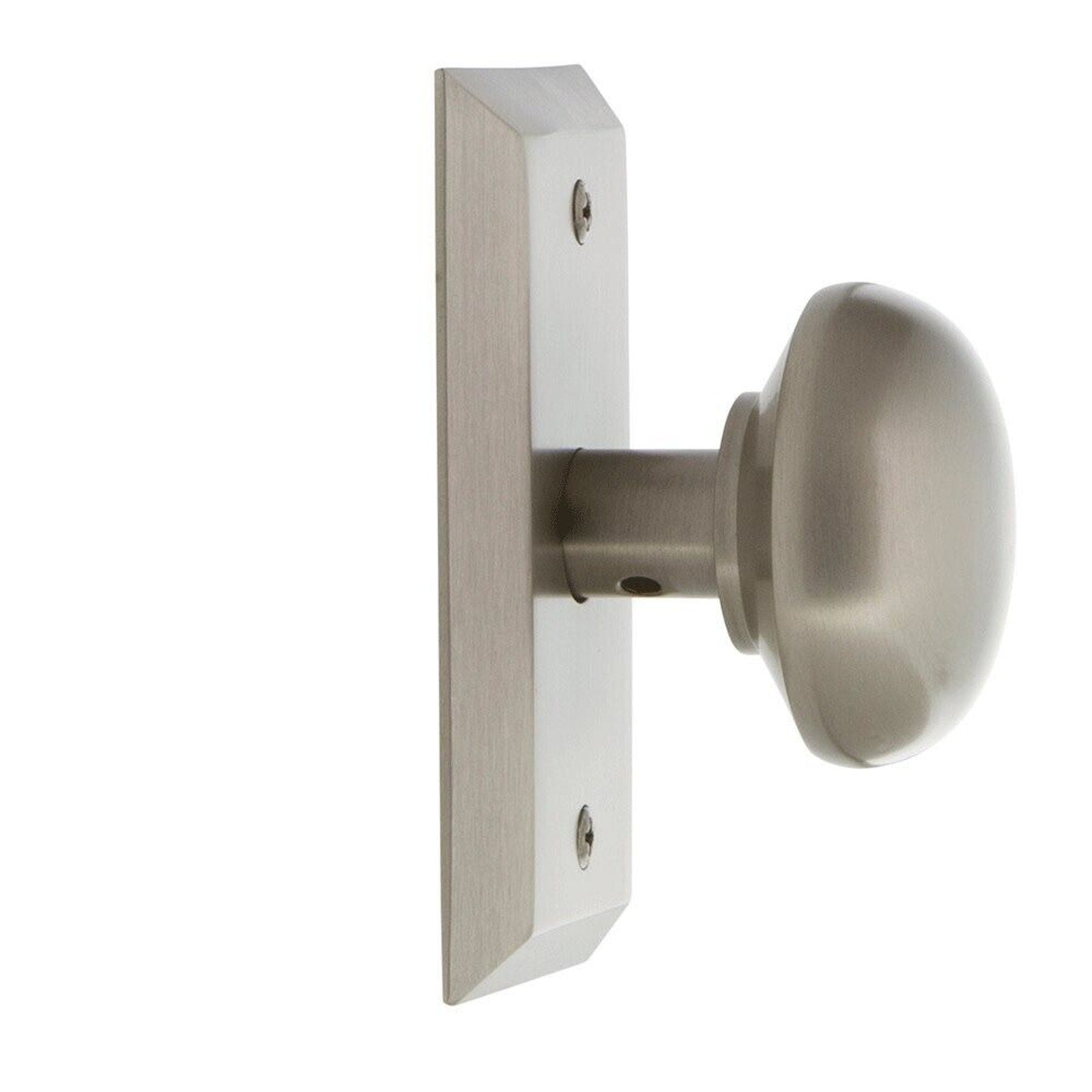 Nostalgic Warehouse New York Studio Single Dummy Door Knob in Satin Nickel