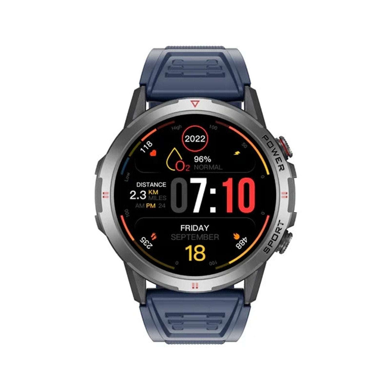 Weofly Explorer Navy 1.43" AMOLED Display Bluetooth Call Waterproof Sport Watch