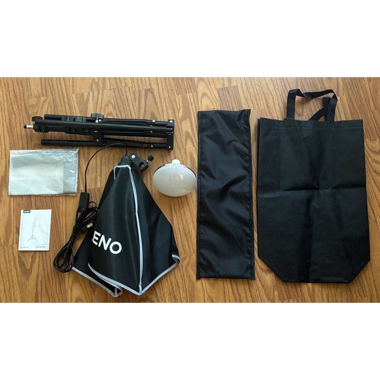 RALENO Softbox Lighting Kit 16x16" Photography Studio Equipment 50W/5500K PS075