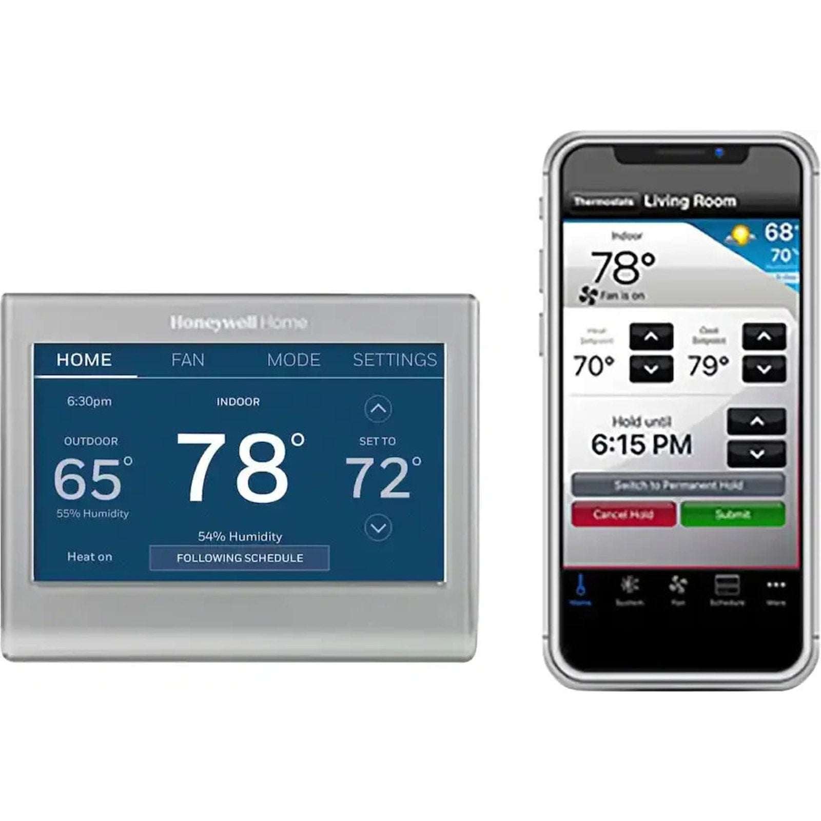 Honeywell Home Wi-Fi Smart Color 7-Day Programmable Thermostat with Touchscreen