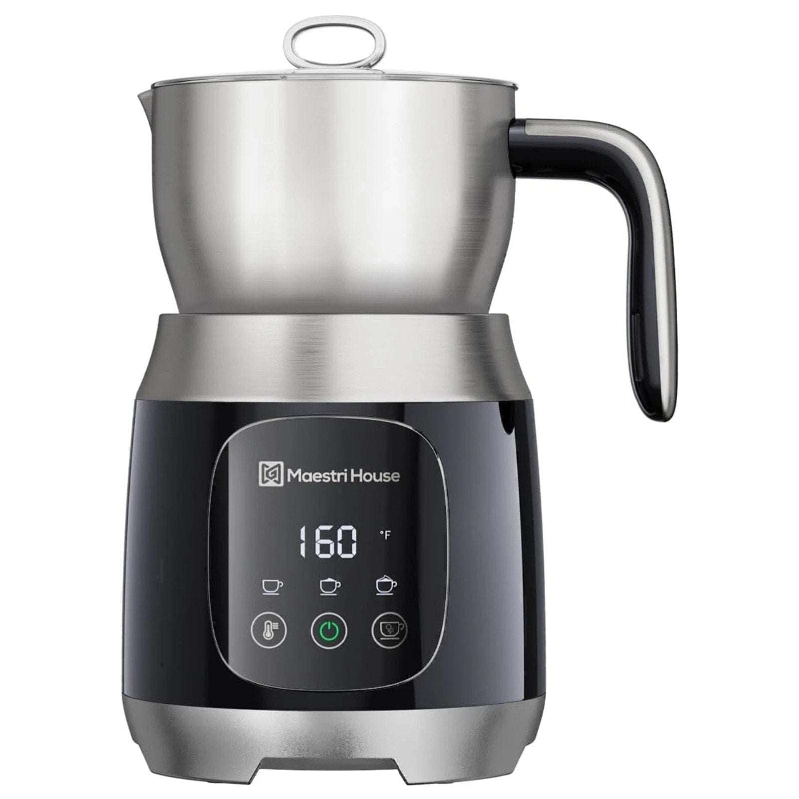 Maestri House DualFro 600 Milk Steamer Frother w Variable Temp & Froth Thickness