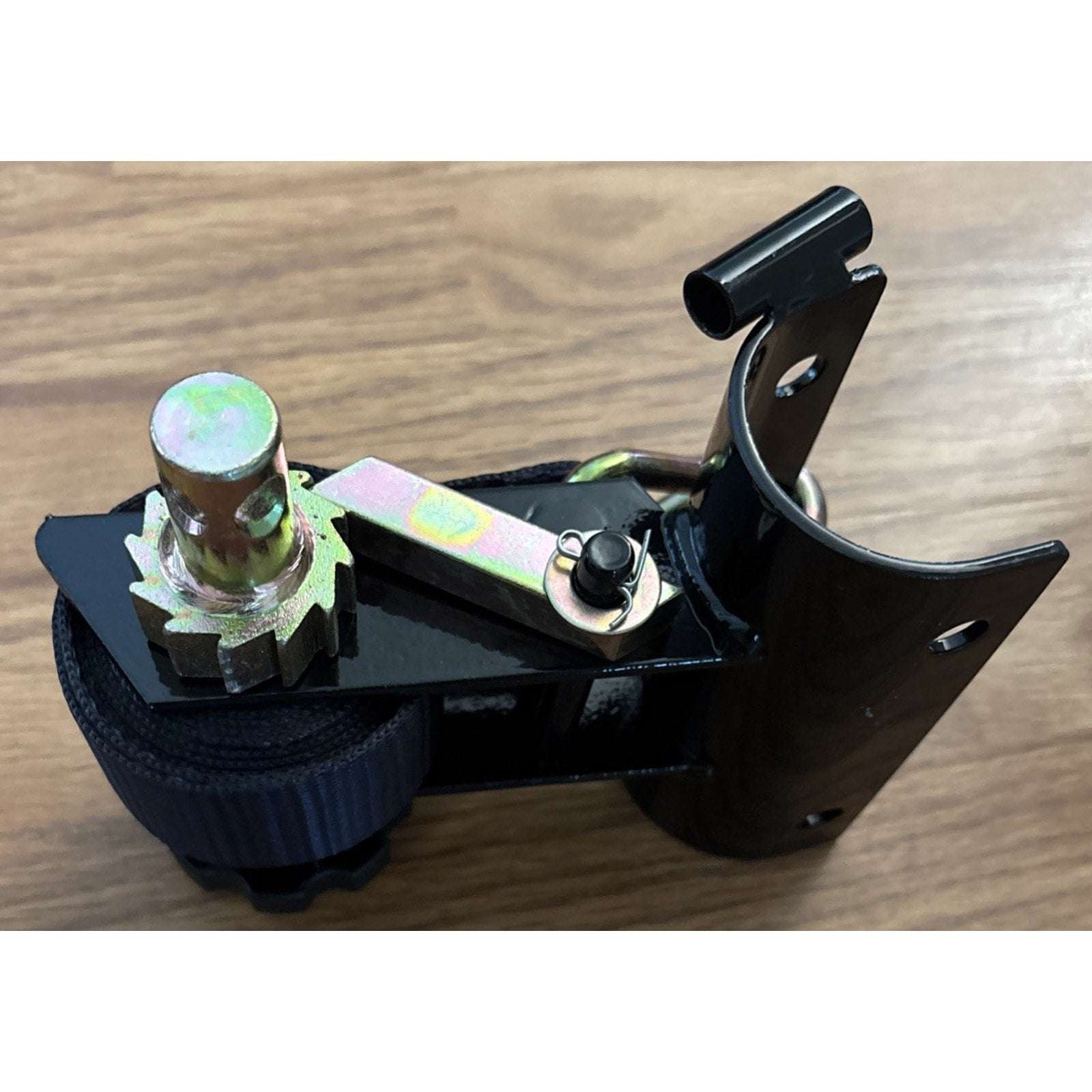 Ladder Rack Ratchet Straps w/ Double J-Hook 1.5" x 7.5' For 2" Round Tube Mount