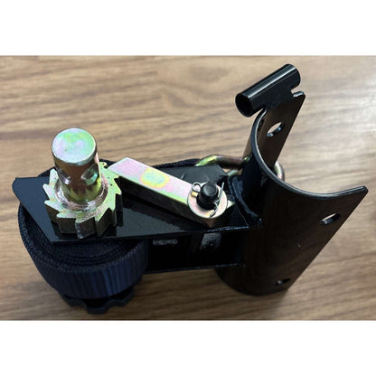 Ladder Rack Ratchet Straps w/ Double J-Hook 1.5" x 7.5' For 2" Round Tube Mount