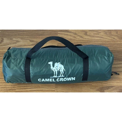 CAMEL CROWN Camping Tent Green/Grey 2 Person Waterproof Lightweight Quick Setup