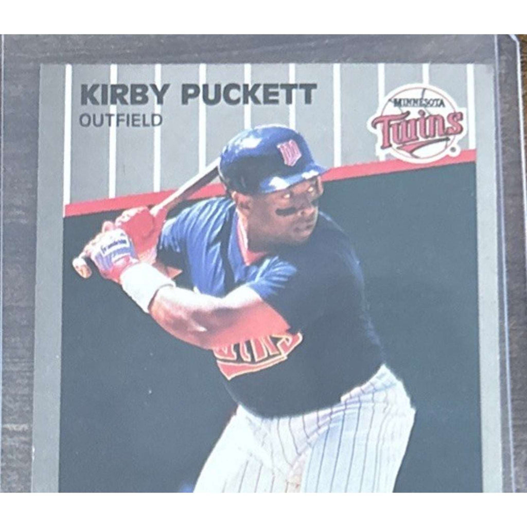 1989 FLEER #124 KIRBY PUCKETT - TWINS - FROM Pack to Sleeve - MLB Baseball