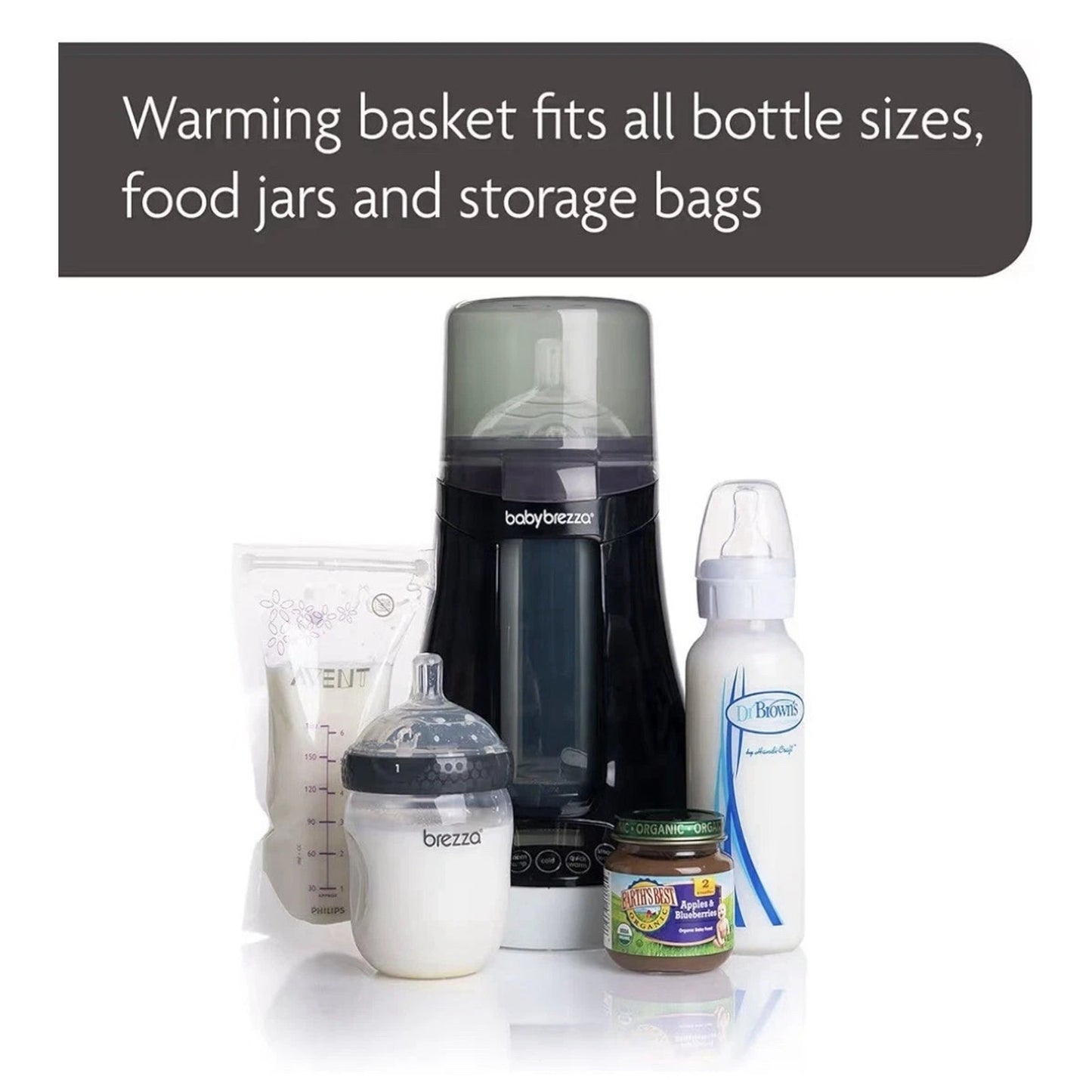 Baby Brezza Bottle/Formula & Breast Milk Warmer Electric Fast & Precise w Memory