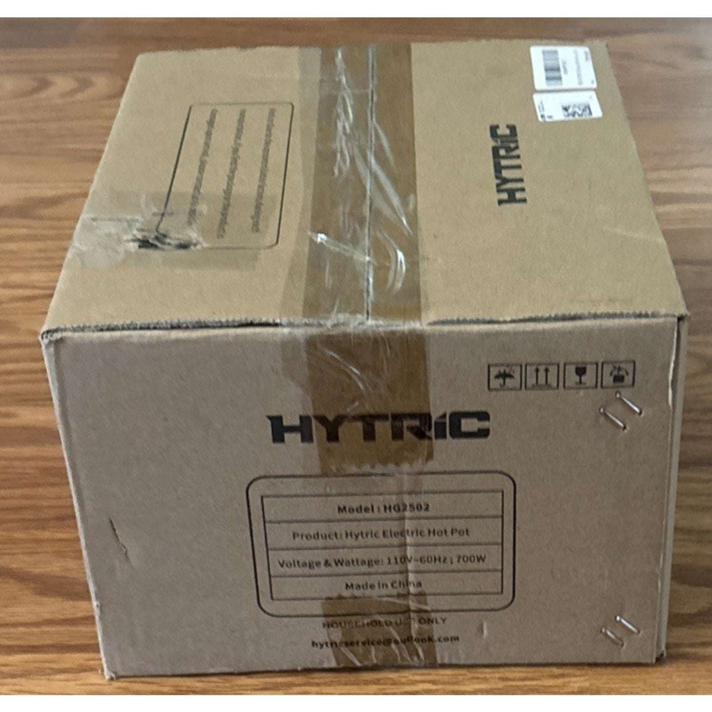 HYTRIC 2.5L 2.6Qt Electric Hot Pot Ramen Cooker Dual Power 300W 700W RV Dorm Blk