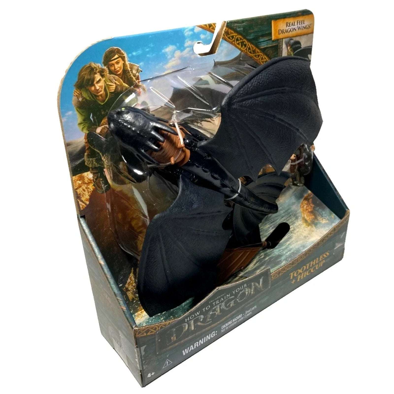 How to Train Your Dragon Toothless + Hiccup Action Figure Feel Real Dragon Wings