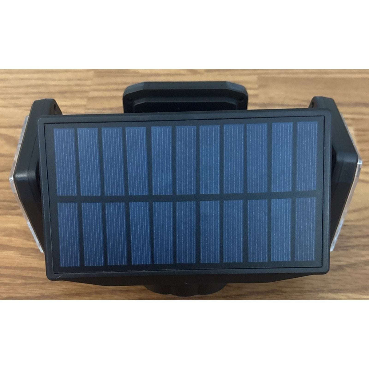 Solar Powered Motion Sensor LED Lights Outdoor 4 Head Adjustable Angle w/ Remote