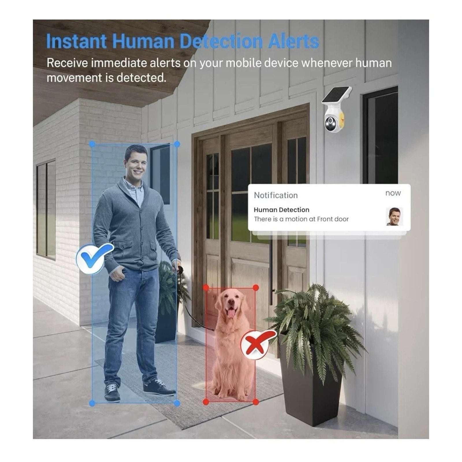4G 1080p Security Camera Smart AI Human Detect Battery/Solar 2-Way Talk Pan/Tilt