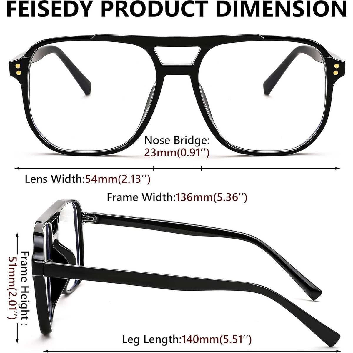 Blue Light Blocking Glasses Fake Nerd Clear Square Computer Lightweight Oversize