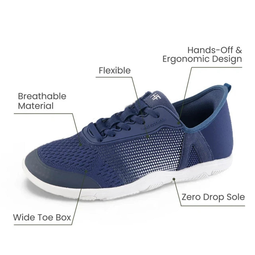 Hike Footwear HF Stride Blue Barefoot Sneakers Unisex Size EU42 W11-11.5 M9-9.5