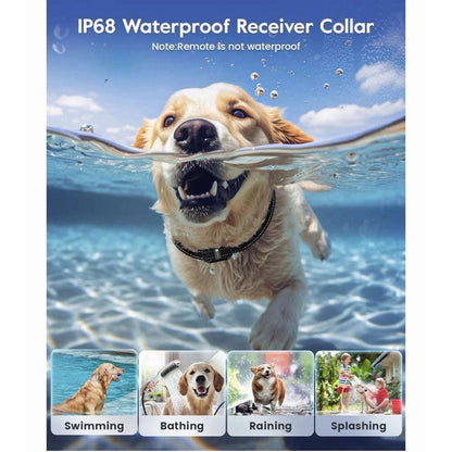 Waterproof Dog Training Collar 4200ft w/ Remote, 4 Modes, 99 Levels & Light
