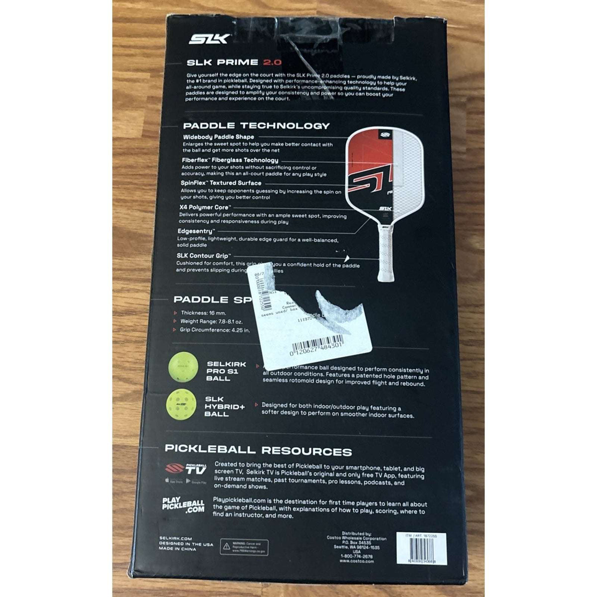 SELKIRK SLK Prime 2.0 Premium Pickleball Set 2 Widebody Paddles, 4 Balls & Bag