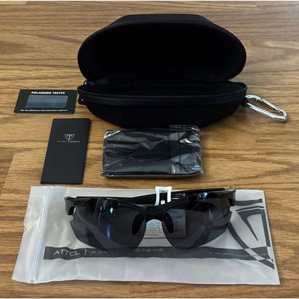 Mens Polarized Shockproof TR90 Wrap Sport Sunglasses UV400 TAC Lens Fishing Golf