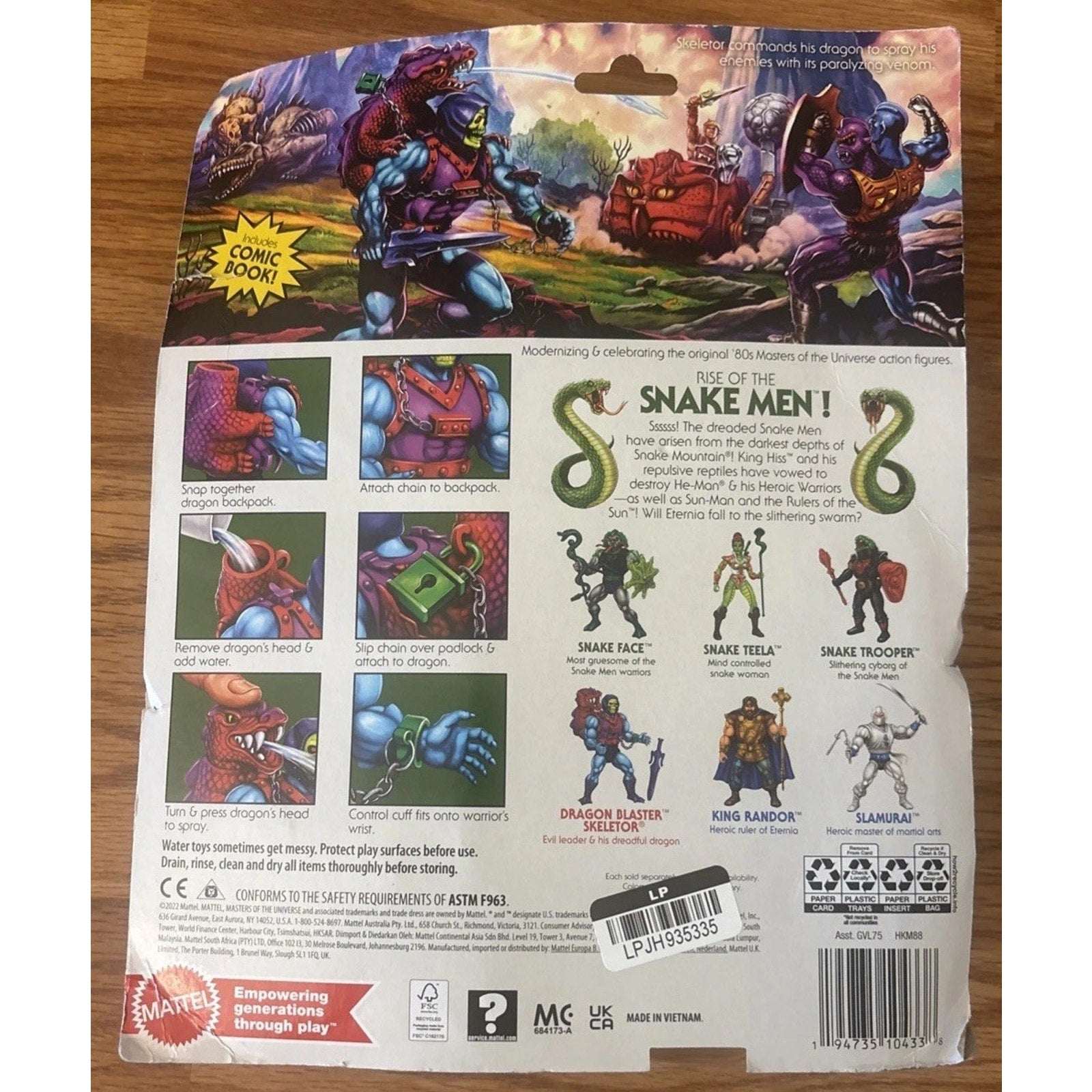 Masters of the Universe Deluxe Dragon Blaster Skeletor 2022 w/ Spraying Dragon