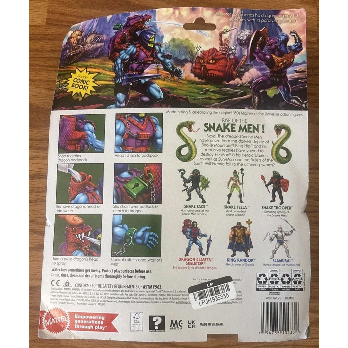 Masters of the Universe Deluxe Dragon Blaster Skeletor 2022 w/ Spraying Dragon